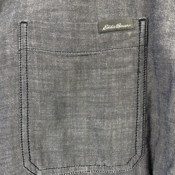 Eddie Bauer classic fit button up shacket with plaid lining size TXL - Picture 3 of 4